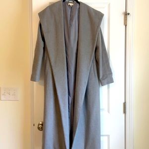 Silence & Noise full length gray wool coat